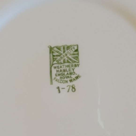 Vtg Weatherby Hanley England Royal Falcon Ware Partridge Collector Plate 9" - Picture 4 of 4